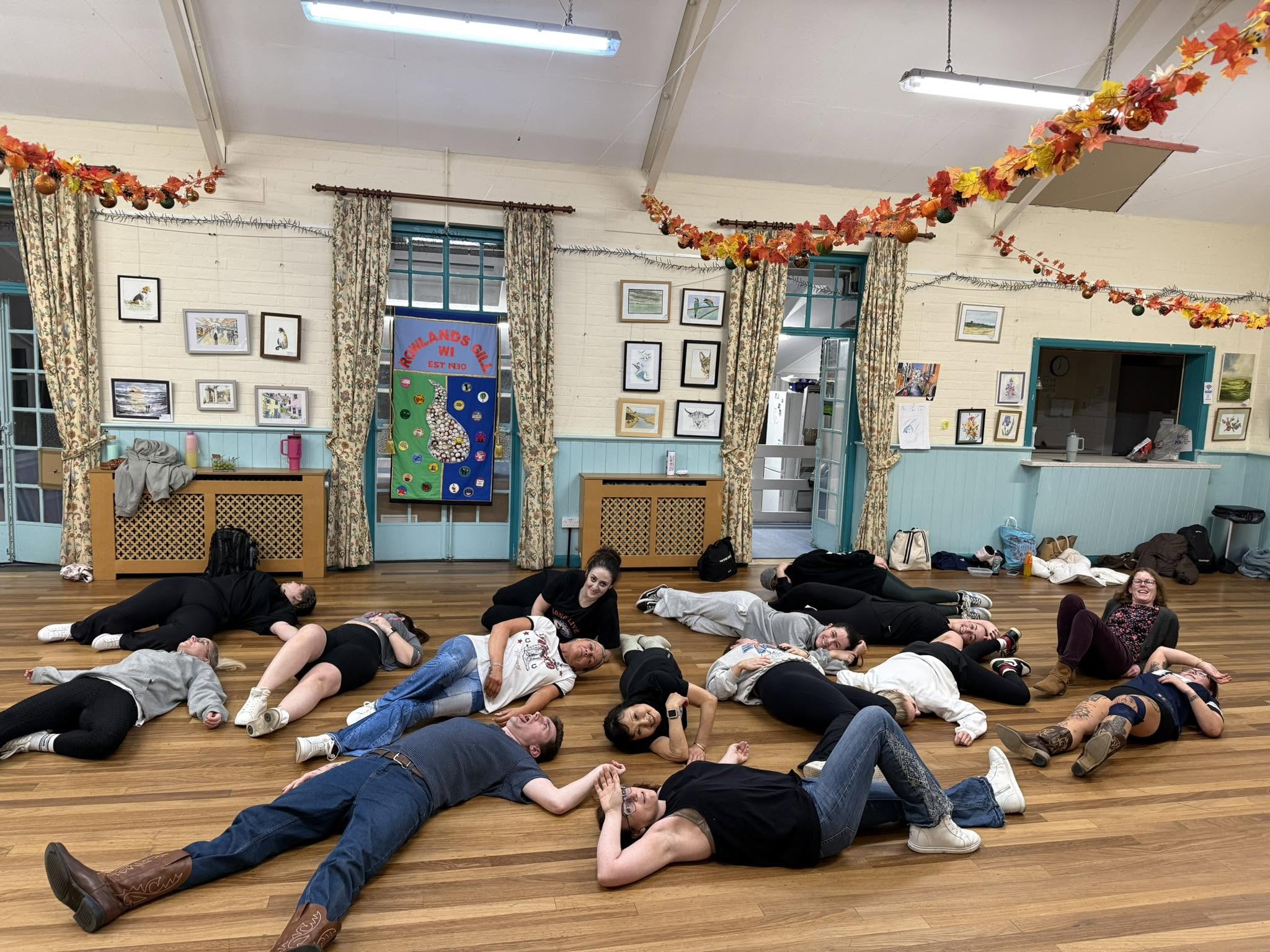 Dancers on the hall floor